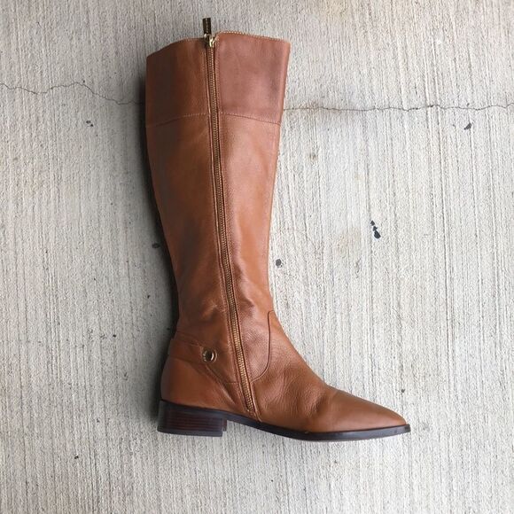 MICHAEL Michael Kors NWOT Cognac Tall Leather Riding boots - Picture 6 of 13